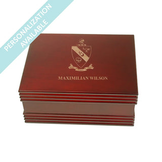 New! AGR Deluxe Engraved Rosewood Box Alpha Gamma Rho
