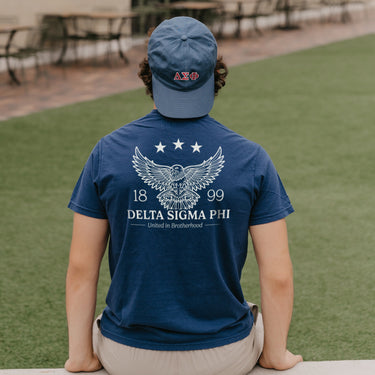 Delta Sig Patriotic Eagle Short Sleeve Tee Delta Sig