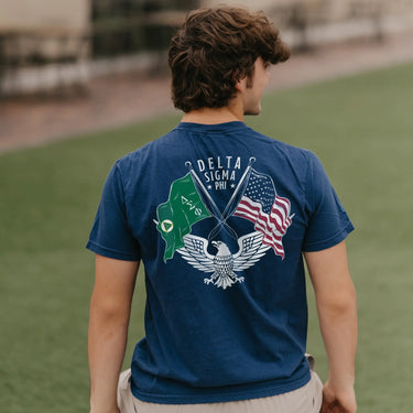 Delta Sig Navy Patriot tee Delta Sigma Phi