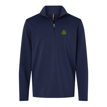 Delta Sig Embroidered Crest Quarter Zip Delta Sigma Phi