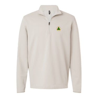 Delta Sig Embroidered Crest Quarter Zip Delta Sigma Phi