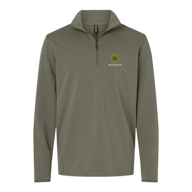 Delta Sig Embroidered Crest Quarter Zip Delta Sigma Phi