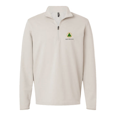 Delta Sig Embroidered Crest Quarter Zip Delta Sigma Phi