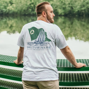 Delta Sig White Seafarer Short Sleeve Tee Delta Sigma Phi