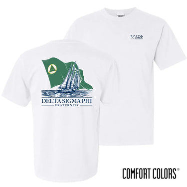 Delta Sig White Seafarer Short Sleeve Tee Delta Sigma Phi