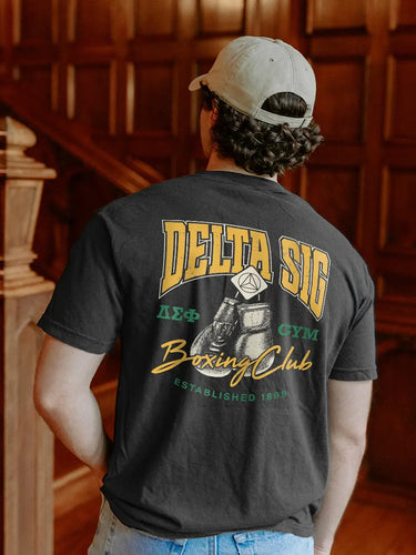 New! Delta Sig Boxing Club Short Sleeve Tee Delta Sigma Phi