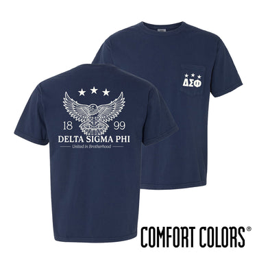 Delta Sig Patriotic Eagle Short Sleeve Tee Delta Sig
