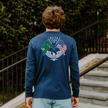 Delta Sig Navy Patriot tee Delta Sigma Phi