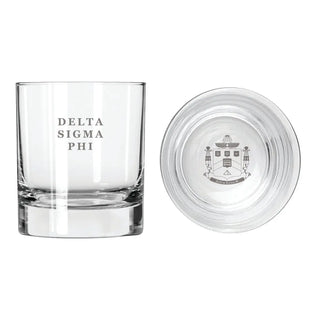 Delta Sig Fraternity Legacy Rocks Glass Delta Sigma Phi