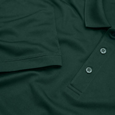 Close up image of pique polo.