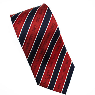 Beta Red and Navy Striped Silk Tie Beta Theta Pi