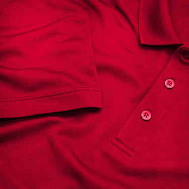 Close up image of pique polo.