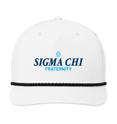 White/Black Caps Front