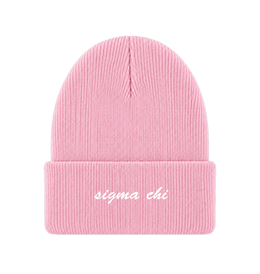 Pink Beanie Front