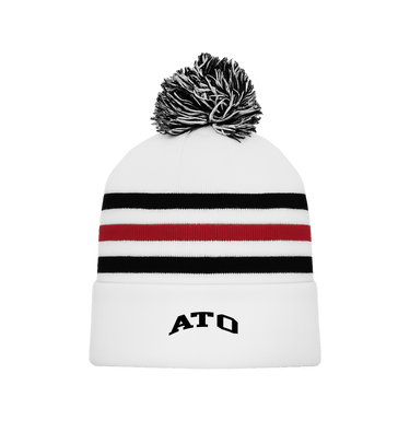 CHICAGO WHITE Beanie Front