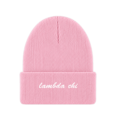 Pink Beanie Front