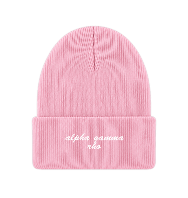 Pink Beanie Front