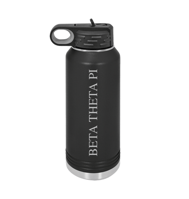Black Water Bottle Front