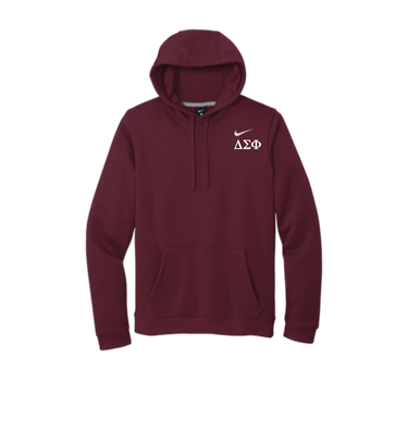 Dark Maroon Printed Hoody Front