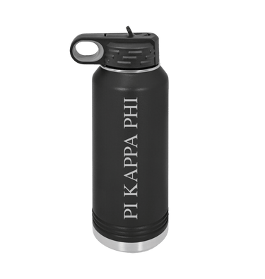 Black Water Bottle Front