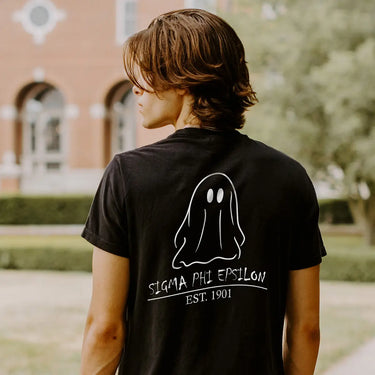 Limited Edition SigEp Black Ghost Short Sleeve Tee Sigma Phi Epsilon