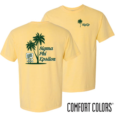 SigEp Comfort Colors Good Vibes Palm Tree Tee