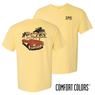 SigEp Comfort Colors Yellow Hot Rod Short Sleeve Tee | Sigma Phi Epsilon | Shirts > Short sleeve t-shirts