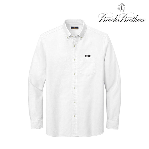 SigEp Brooks Brothers Oxford Button Up Shirt