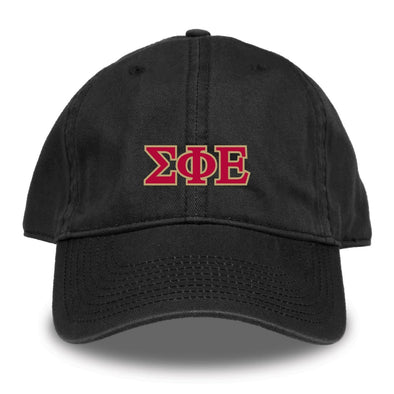 SigEp Black Hat | Sigma Phi Epsilon | Headwear > Billed hats