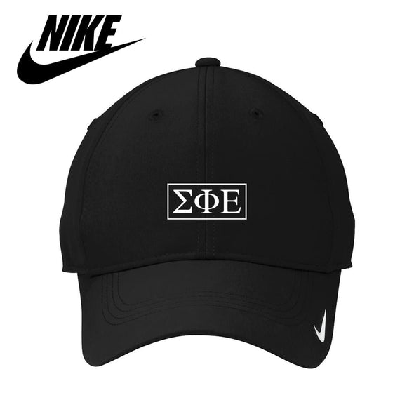 SigEp Black Nike Dri-FIT Performance Hat | Sigma Phi Epsilon | Headwear > Billed hats