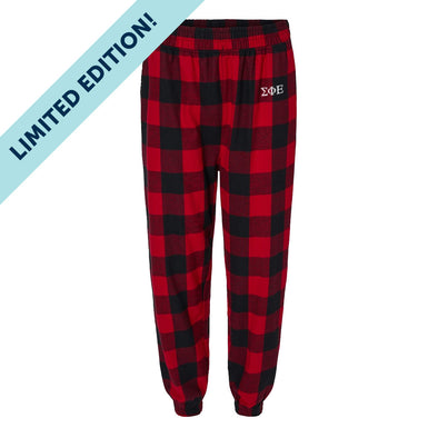 New! SigEp Flannel Joggers