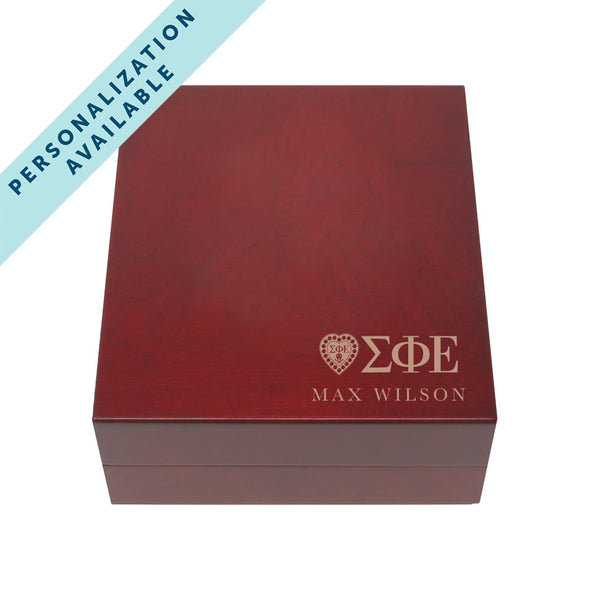 SigEp Fraternity Greek Letter Rosewood Box