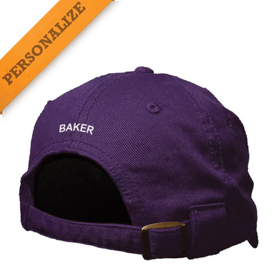 Delt Purple Personalized Hat | Delta Tau Delta | Headwear > Billed hats