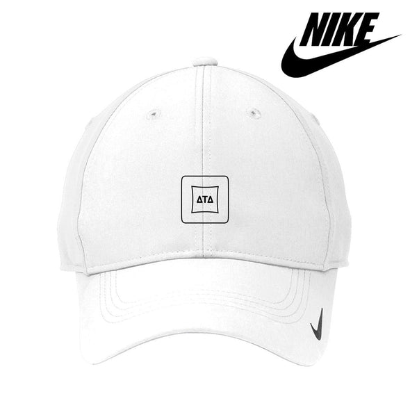 Delt White Nike Dri-FIT Performance Hat | Delta Tau Delta | Headwear > Billed hats