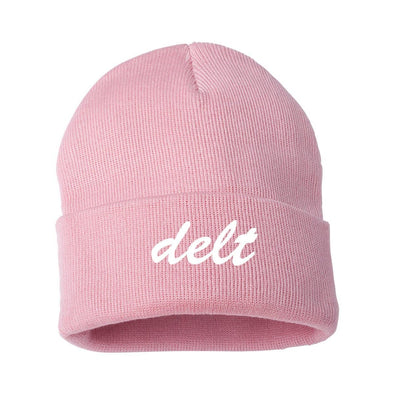 Delt Pink Sweetheart Beanie | Delta Tau Delta | Headwear > Beanies