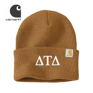 Delt Brown Carhartt Beanie Delta Tau Delta