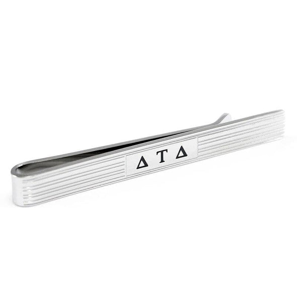 Delt Silver Tie Clip Bar | Delta Tau Delta | Ties > Tie clips