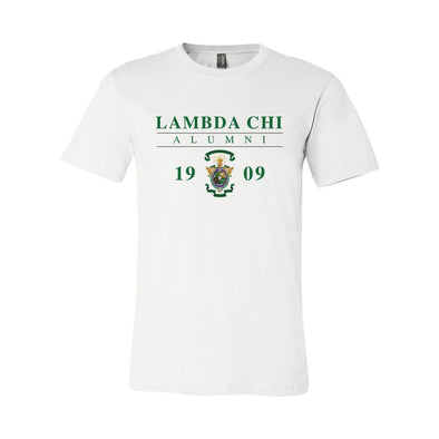 Lambda Chi Alumni Crest Short Sleeve Tee | Lambda Chi Alpha | Shirts > Short sleeve t-shirts