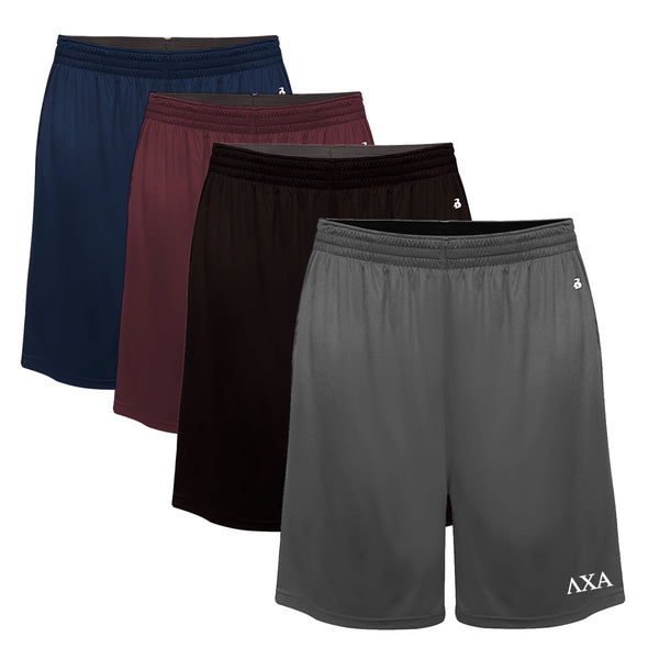 Lambda Chi 8" Softlock Pocketed Shorts | Lambda Chi Alpha | Apparel > Shorts