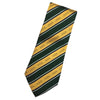 Lambda Chi Dark Green and Gold Striped Silk Tie | Lambda Chi Alpha | Ties > Neck ties
