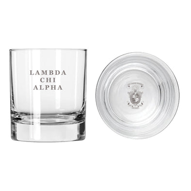 New! Lambda Chi Fraternity Legacy Rocks Glass