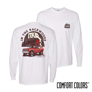 New! Pi Kapp Comfort Colors Country Roads Long Sleeve Tee