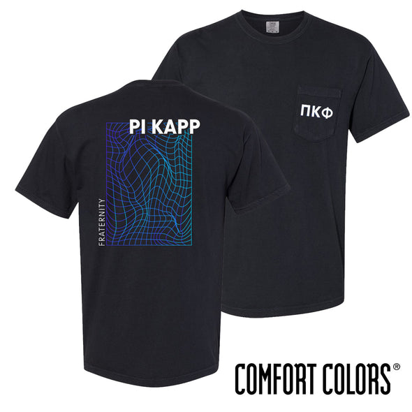 Pi Kapp Comfort Colors Neon Warp Short Sleeve Pocket Tee
