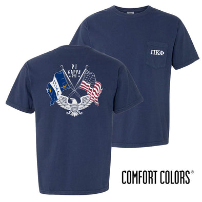 Pi Kapp Comfort Colors Short Sleeve Navy Patriot tee