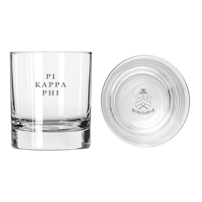 New! Pi Kapp Fraternity Legacy Rocks Glass