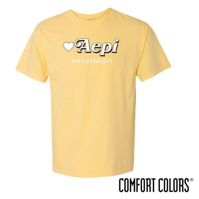New! AEPi Comfort Colors Retro Sweetheart Tee | Alpha Epsilon Pi | Shirts > Short sleeve t-shirts