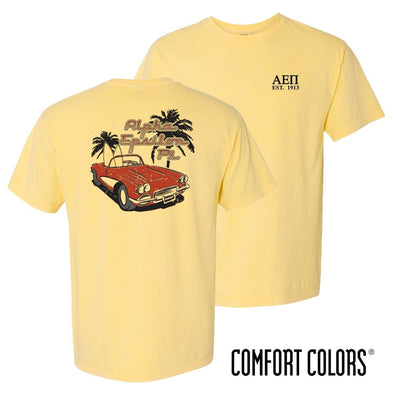 AEPi Comfort Colors Yellow Hot Rod Short Sleeve Tee | Alpha Epsilon Pi | Shirts > Short sleeve t-shirts