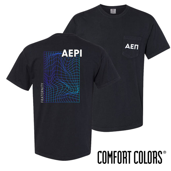 AEPi Comfort Colors Neon Warp Short Sleeve Pocket Tee