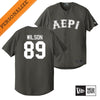 AEPi Personalized New Era Graphite Baseball Jersey | Alpha Epsilon Pi | Shirts > Jerseys