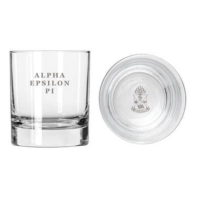 New! AEPi Fraternity Legacy Rocks Glass